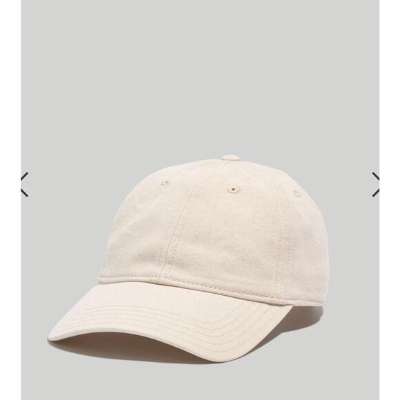 NEW Madewell Organic Cotton Broken-In Baseball Cap In Albaster MD497 - Picture 1 of 4